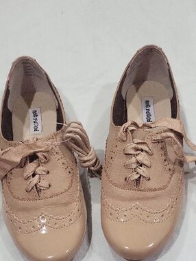 Not Rated Black Tie Cream Oxford Flats